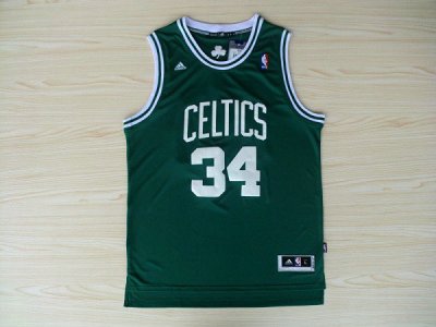 Maillot De Basket Boston Celtics Paul Pierce 34 Tissus Sportif Fans Edition Vert Blanc